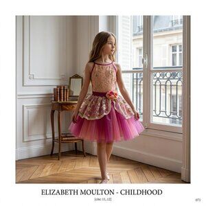 Weissman Purple Gold Floral Ballet Tutu Costume Dress Child Medium CM